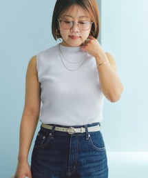 ベーシックサマーノースリーブニット 【低身長・小柄女性】