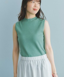 ベーシックサマーノースリーブニット 【低身長・小柄女性】