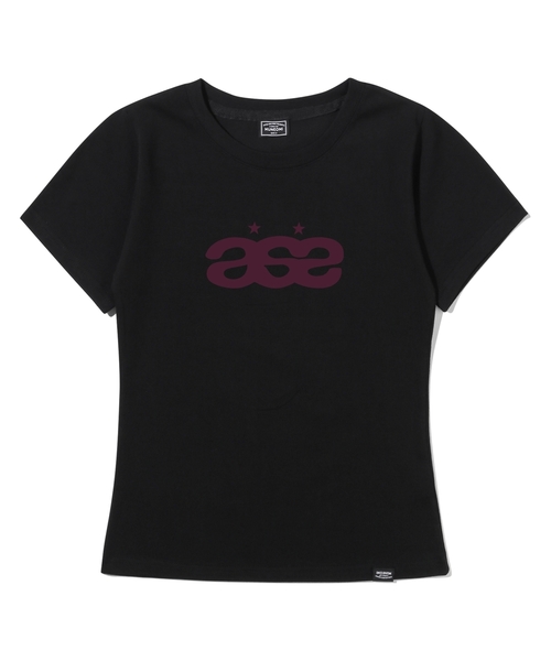 PEID(ペイド)の「PD ase スリムフィット半袖Tシャツブラック(Tシャツ/カットソー・レディース・ブラック・1/2/3)」の1枚目の写真