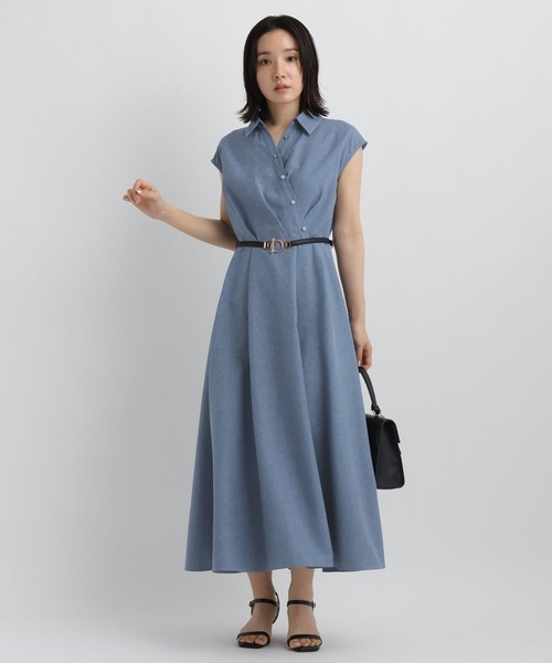 Andemiu(アンデミュウ)の「アシメボタンシャツワンピース1018054(ワンピース・レディース・チャコールグレー/ブラウン/ブルー・FREE)」の17枚目の写真