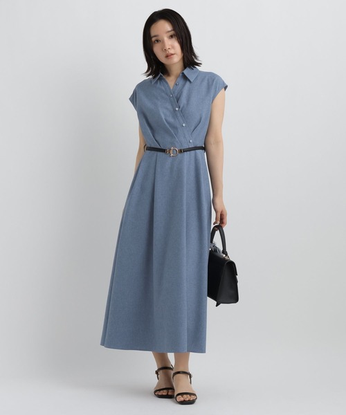 Andemiu(アンデミュウ)の「アシメボタンシャツワンピース1018054(ワンピース・レディース・チャコールグレー/ブラウン/ブルー・FREE)」の19枚目の写真