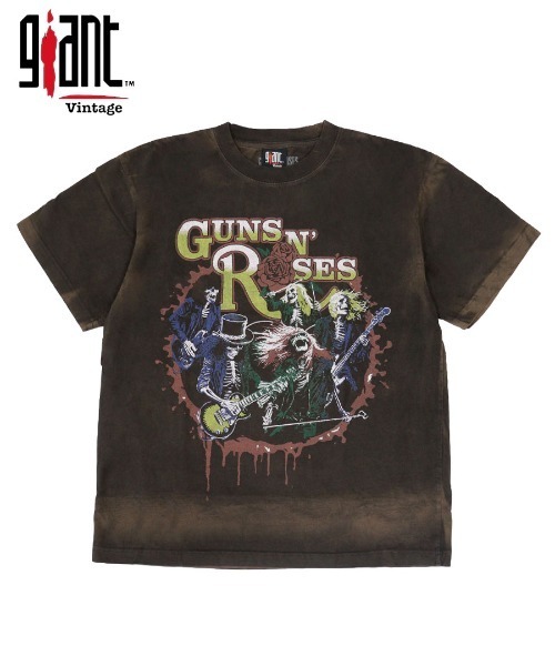 STYLISE（スタイライズ）の「【giant Vintage】GUNS N ROSES SKELTONS LIVE / ブラウン [12160760]（Tシャツ/カットソー・メンズ・ブラウン・M/L/XL）」の9枚目の写真