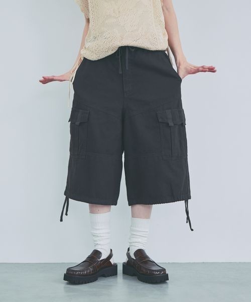 JEANASIS(ジーナシス)の「ミリタリーカーゴハーフパンツ/865830(カーゴパンツ・レディース・ベージュ/カーキ系/ブラック・FREE)」の8枚目の写真