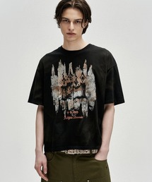 NOT4NERD（ノットフォーナード）の「NOT4NERD/ノットフォーナード/Candle Residue Oil Washed Loose Cropped T-Shirts（Tシャツ/カットソー）」