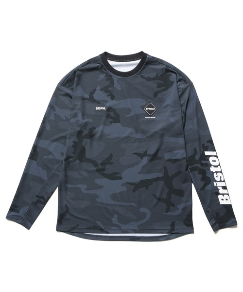 F.C.Real Bristol(エフシーレアルブリストル)の「L/S ATHLETIC TOP(Tシャツ/カットソー・メンズ・ピンク/カモフラージュ/ブラック・XX-LARGE/X-LARGE/LARGE/MEDIUM/SMALL)」の1枚目の写真
