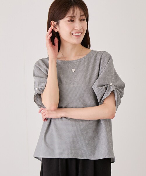 Jayro(ジャイロ)の「タックディティールスリーブブラウス(シャツ/ブラウス・レディース・ホワイト系その他/ブラック系その他/ブルー系その他5・M)」の16枚目の写真