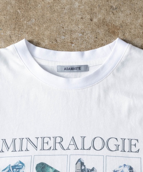 ADAMASTE(アダマスト)の「Vintage Like Mineral Graphic T-Shirt - ヴィンテージライクミネラルグラフィックTシャツ(Tシャツ/カットソー・メンズ・ホワイト/ブラック・MEDIUM/LARGE)」の7枚目の写真