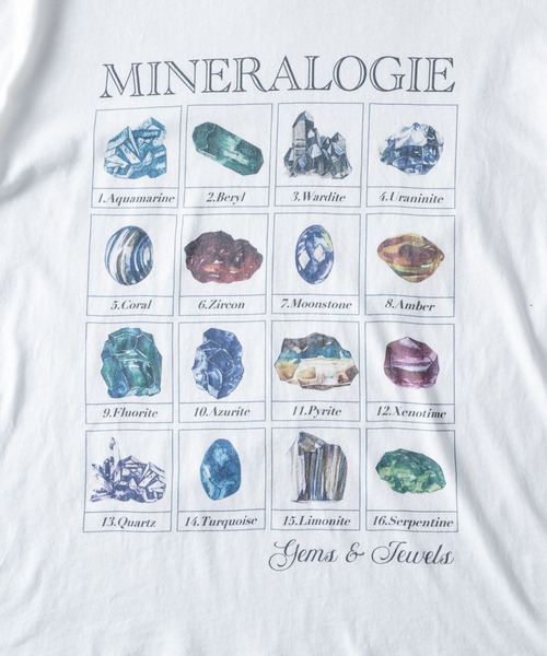 ADAMASTE(アダマスト)の「Vintage Like Mineral Graphic T-Shirt - ヴィンテージライクミネラルグラフィックTシャツ(Tシャツ/カットソー・メンズ・ホワイト/ブラック・MEDIUM/LARGE)」の8枚目の写真