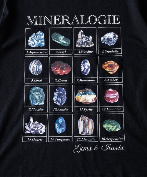ADAMASTE(アダマスト)の「Vintage Like Mineral Graphic T-Shirt - ヴィンテージライクミネラルグラフィックTシャツ(Tシャツ/カットソー・メンズ・ホワイト/ブラック・MEDIUM/LARGE)」の10枚目の写真