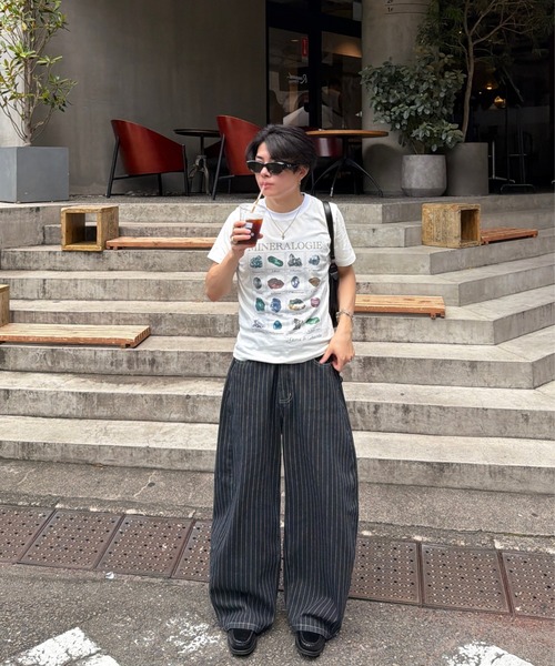 ADAMASTE(アダマスト)の「Vintage Like Mineral Graphic T-Shirt - ヴィンテージライクミネラルグラフィックTシャツ(Tシャツ/カットソー・メンズ・ホワイト/ブラック・MEDIUM/LARGE)」の14枚目の写真