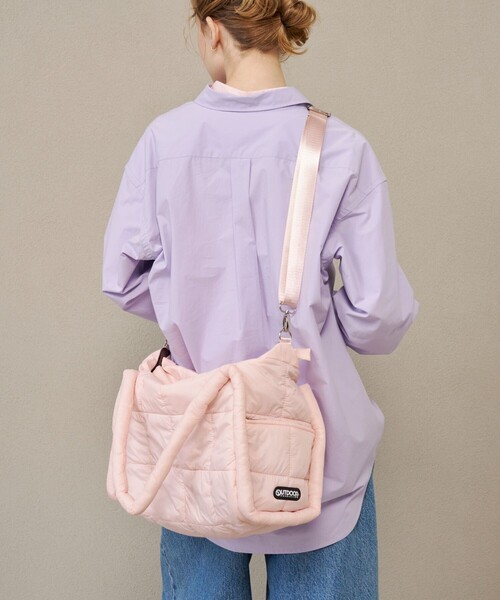 OUTDOOR PRODUCTS(アウトドアプロダクツ)の「OUTDOOR PRODUCTS/アウトドアプロダクツ × Firsthand 別注 ライトキルト 2WAYトートバッグ(トートバッグ・レディース・ピンク/ブラック/ベージュ・ONE SIZE)」の11枚目の写真