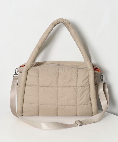 OUTDOOR PRODUCTS(アウトドアプロダクツ)の「OUTDOOR PRODUCTS/アウトドアプロダクツ × Firsthand 別注 ライトキルト 2WAYトートバッグ(トートバッグ・レディース・ピンク/ブラック/ベージュ・ONE SIZE)」の5枚目の写真