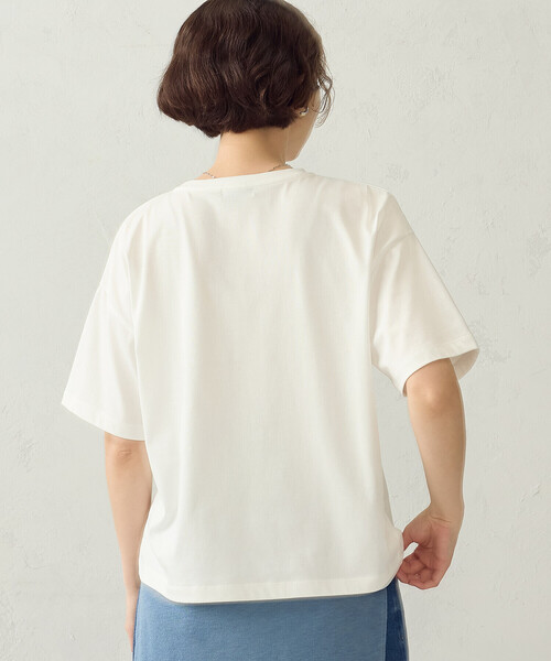 COMME CA ISM(コムサイズム)の「【接触冷感】サイドタックTシャツ(Tシャツ/カットソー・レディース・ホワイト/チャコール/カーキ・LARGE/MEDIUM)」の12枚目の写真