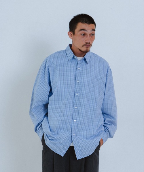 THE BOLDMAN（ザ ボールドマン）の「Loose Wide Shirts / ルーズワイドシャツ（シャツ/ブラウス・メンズ・ブルー/ホワイト/ブラック/ピンク・LARGE/MEDIUM）」の3枚目の写真