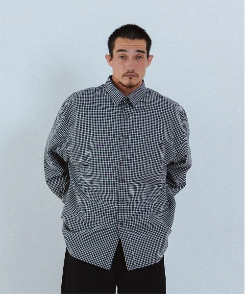 THE BOLDMAN（ザ ボールドマン）の「Loose Wide Shirts / ルーズワイドシャツ（シャツ/ブラウス・メンズ・ブルー/ホワイト/ブラック/ピンク・LARGE/MEDIUM）」の2枚目の写真
