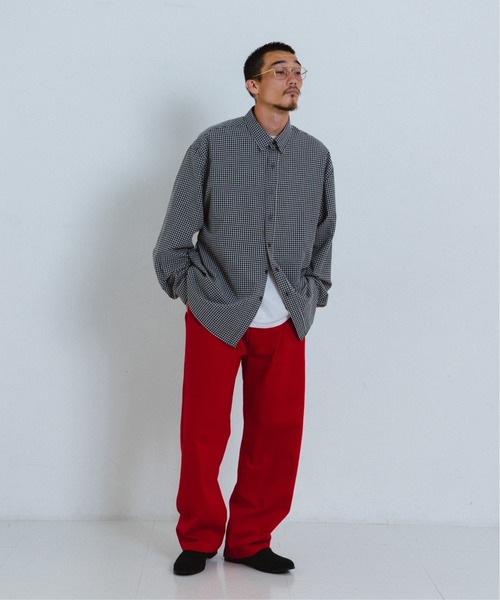 THE BOLDMAN（ザ ボールドマン）の「Loose Wide Shirts / ルーズワイドシャツ（シャツ/ブラウス・メンズ・ブルー/ホワイト/ブラック/ピンク・LARGE/MEDIUM）」の22枚目の写真