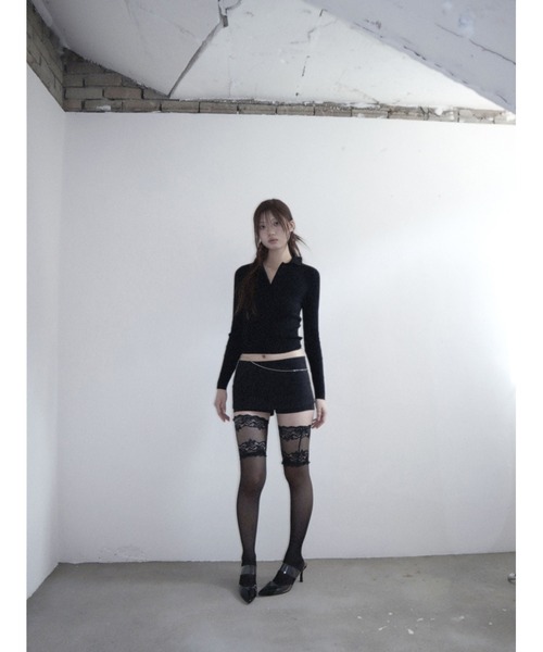 CladdA（クラタ）の「golgi collar knit, BLACK（Tシャツ/カットソー・レディース・ブラック・FREE）」の3枚目の写真