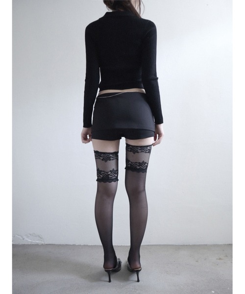 CladdA（クラタ）の「golgi collar knit, BLACK（Tシャツ/カットソー・レディース・ブラック・FREE）」の6枚目の写真