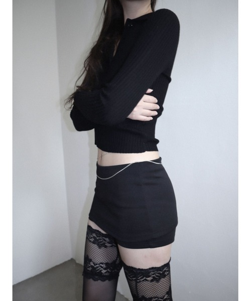 CladdA（クラタ）の「golgi collar knit, BLACK（Tシャツ/カットソー・レディース・ブラック・FREE）」の7枚目の写真