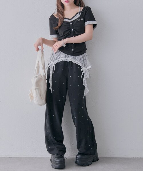 OLIVE des OLIVE(オリーブデオリーブ)の「My Select パンツ(その他パンツ・レディース・トップグレー/ピンク/ブラック・FREE)」の9枚目の写真