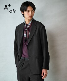 green label relaxing | A+ air ポリエステル 空羽 2B リラックス セットアップジャケット -吸水速乾・通気性-(テーラードジャケット)