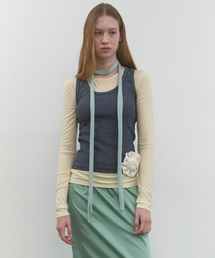 BASIC BOAT NECK TOP_YELLOW