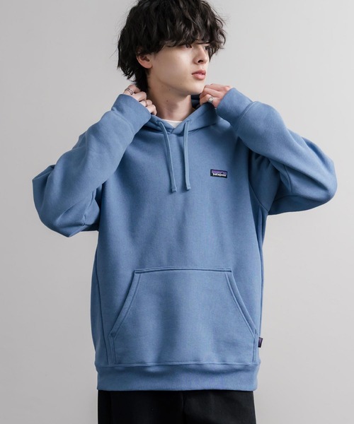 patagonia(パタゴニア)の「Patagonia パタゴニア M'S P 6 LABEL UPRISAL HOODY ラベルアップライザルフーディ/裏起毛長袖プルオーバーパーカー(パーカー・メンズ・ブラック/ブルー・XL/L/M/S)」の7枚目の写真