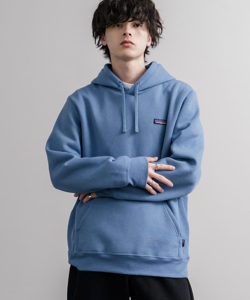 patagonia(パタゴニア)の「Patagonia パタゴニア M'S P 6 LABEL UPRISAL HOODY ラベルアップライザルフーディ/裏起毛長袖プルオーバーパーカー(パーカー・メンズ・ブラック/ブルー・XL/L/M/S)」の8枚目の写真