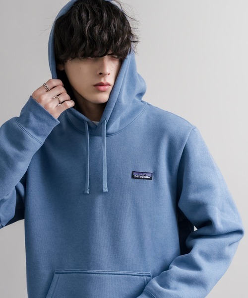 patagonia(パタゴニア)の「Patagonia パタゴニア M'S P 6 LABEL UPRISAL HOODY ラベルアップライザルフーディ/裏起毛長袖プルオーバーパーカー(パーカー・メンズ・ブラック/ブルー・XL/L/M/S)」の9枚目の写真