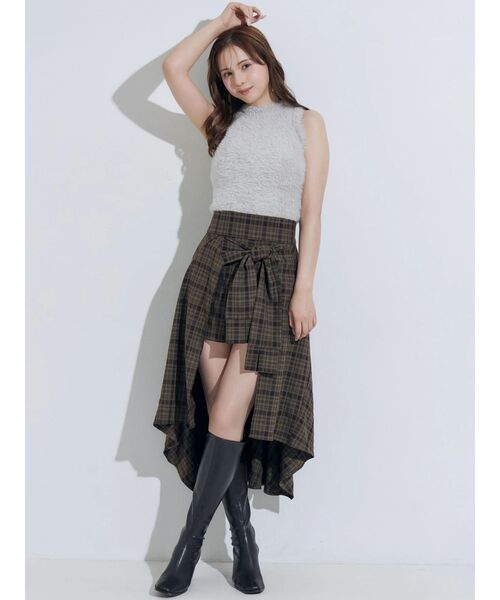 MERCURYDUO(マーキュリーデュオ)の「ストレッチロングブーツ(ブーツ・レディース・ブラック/ブラウン・36/38)」の10枚目の写真