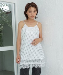 美品♡定価3.7万　フリリードッキングチュニックワンピース　白 Nulli｜ヌリのチュニック（ホワイト/白色系・ドット柄）通販 - ZOZOTOWN