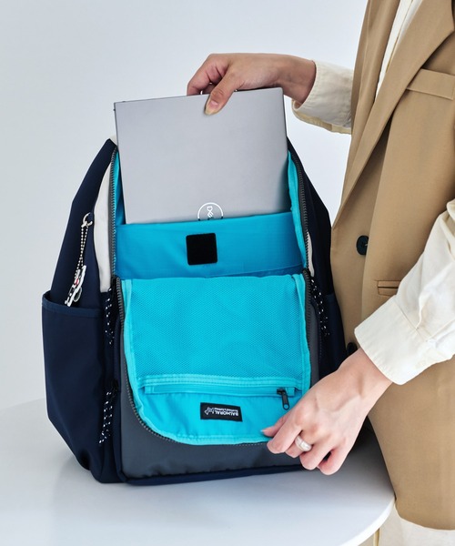 BALMORAL(バルモラル)の「BALMORAL 大容量・多収納リュックサック 撥水 30L(バックパック/リュック・レディース・ネイビー系/スモークピンク/その他1/ダークグレー/ブラック/グレイッシュベージュ・FREE)」の14枚目の写真