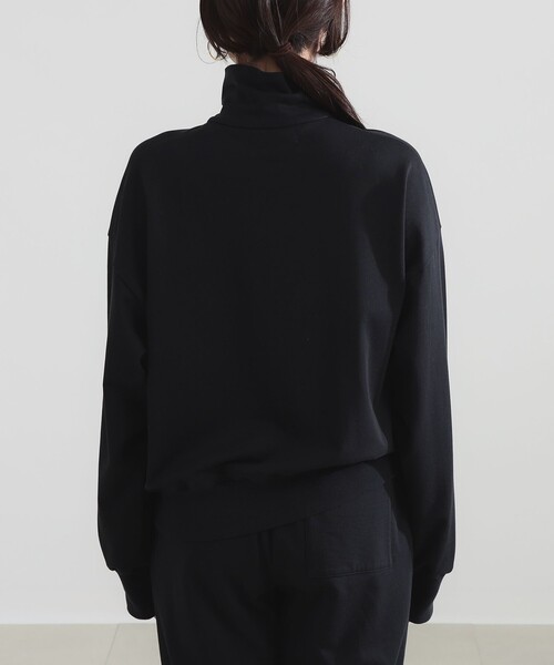 Demi-Luxe BEAMS（デミルクス ビームス）の「ハーフジップ 裏毛 プルオーバー（Tシャツ/カットソー・レディース・グレー/ブラック・ONE SIZE）」の16枚目の写真