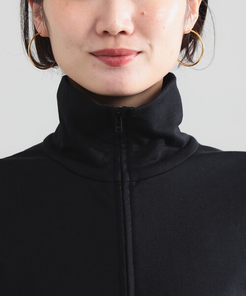 Demi-Luxe BEAMS（デミルクス ビームス）の「ハーフジップ 裏毛 プルオーバー（Tシャツ/カットソー・レディース・グレー/ブラック・ONE SIZE）」の17枚目の写真