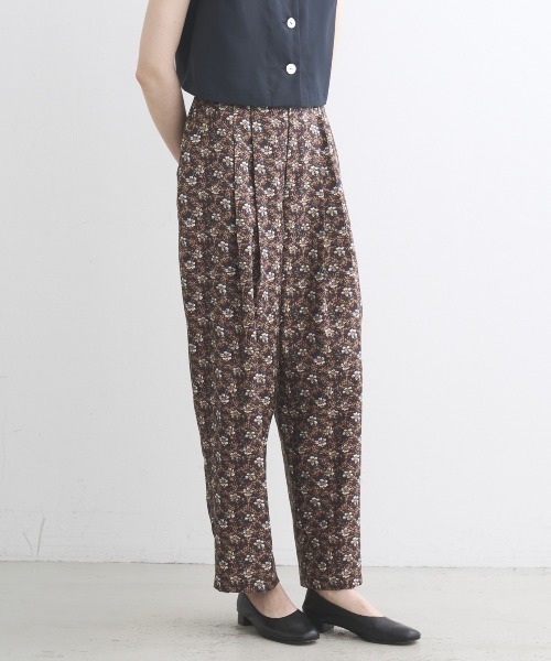three dots(スリードッツ)の「グロッシーツイル パンツ(その他パンツ・レディース・パープル/ダークネイビー/マルチ・SMALL/MEDIUM)」の3枚目の写真