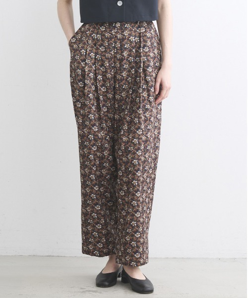 three dots(スリードッツ)の「グロッシーツイル パンツ(その他パンツ・レディース・パープル/ダークネイビー/マルチ・SMALL/MEDIUM)」の13枚目の写真
