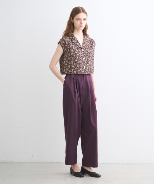 three dots(スリードッツ)の「グロッシーツイル パンツ(その他パンツ・レディース・パープル/ダークネイビー/マルチ・SMALL/MEDIUM)」の12枚目の写真