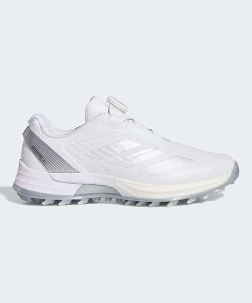 adidas（アディダス）の「アディゼロ ZG ローカット ボア スパイクレス ゴルフシューズ / ADIZERO ZG LOW CUT BOA SPIKELESS GOLF SHOES【adidas Golf/アディダスゴルフ】（スニーカー・レディース・シルバー・25.0cm/24.5cm/26.0cm/25.5cm/22.5cm/22.0cm/23.0cm/24.0cm/23.5cm）」の5枚目の写真