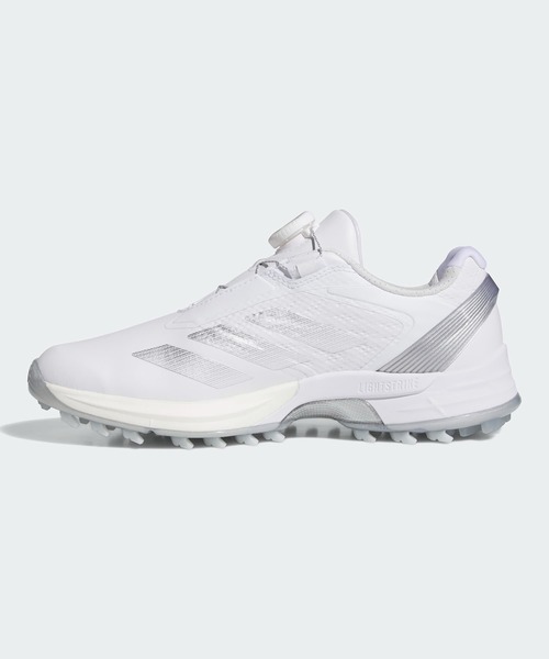 adidas（アディダス）の「アディゼロ ZG ローカット ボア スパイクレス ゴルフシューズ / ADIZERO ZG LOW CUT BOA SPIKELESS GOLF SHOES【adidas Golf/アディダスゴルフ】（スニーカー・レディース・シルバー・25.0cm/24.5cm/26.0cm/25.5cm/22.5cm/22.0cm/23.0cm/24.0cm/23.5cm）」の8枚目の写真