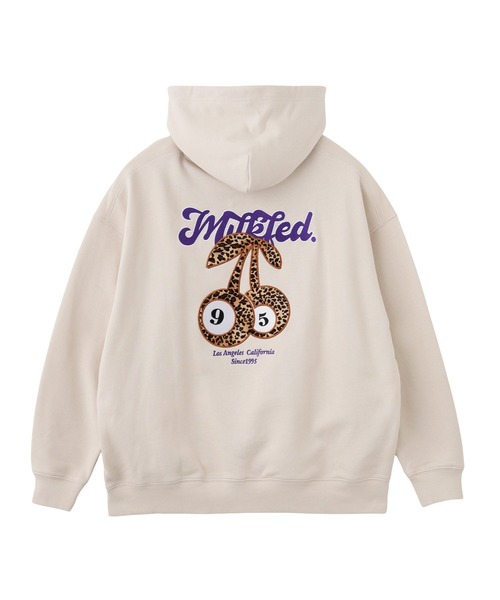 MILKFED.（ミルクフェド）の「LEOPARD PRINT CHERRY PATCH SWEAT HOODIE（パーカー・レディース・ブラック/オフホワイト/ライトパープル・M/L）」の10枚目の写真