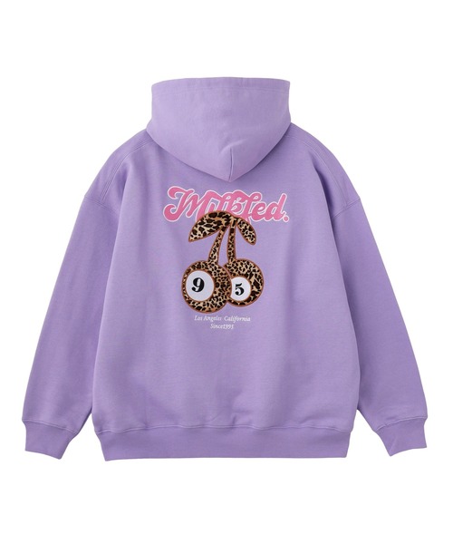 MILKFED.（ミルクフェド）の「LEOPARD PRINT CHERRY PATCH SWEAT HOODIE（パーカー・レディース・ブラック/オフホワイト/ライトパープル・M/L）」の12枚目の写真
