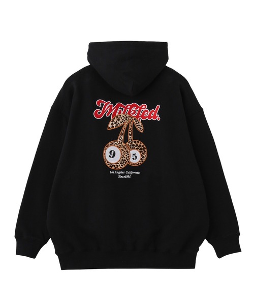 MILKFED.（ミルクフェド）の「LEOPARD PRINT CHERRY PATCH SWEAT HOODIE（パーカー・レディース・ブラック/オフホワイト/ライトパープル・M/L）」の14枚目の写真