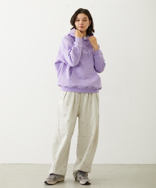 MILKFED.（ミルクフェド）の「LEOPARD PRINT CHERRY PATCH SWEAT HOODIE（パーカー・レディース・ブラック/オフホワイト/ライトパープル・M/L）」の20枚目の写真