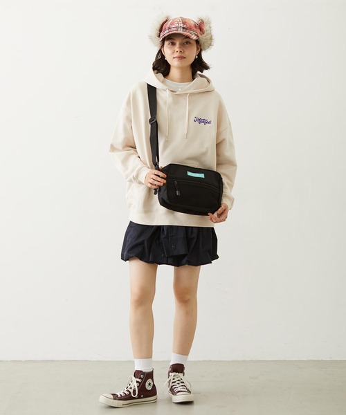 MILKFED.（ミルクフェド）の「LEOPARD PRINT CHERRY PATCH SWEAT HOODIE（パーカー・レディース・ブラック/オフホワイト/ライトパープル・M/L）」の16枚目の写真
