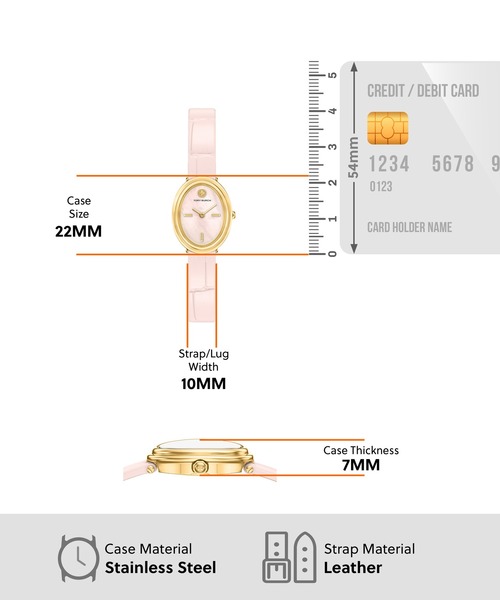 TORY BURCH(トリーバーチ)の「トリーバーチ 腕時計 レディース アナログ レザー TBW6048(アナログ腕時計・レディース・ピンク・FREE)」の5枚目の写真