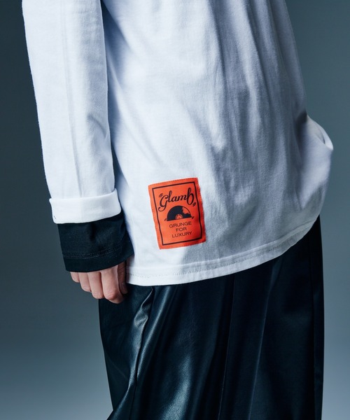 glamb(グラム)の「Staple Reversible Cutsew / ステープルリバーシブルカットソー(Tシャツ/カットソー・メンズ・ブルー/ホワイト/ネイビー・L/M/S)」の12枚目の写真