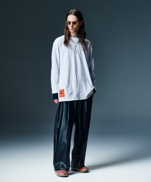glamb(グラム)の「Staple Reversible Cutsew / ステープルリバーシブルカットソー(Tシャツ/カットソー・メンズ・ブルー/ホワイト/ネイビー・L/M/S)」の14枚目の写真