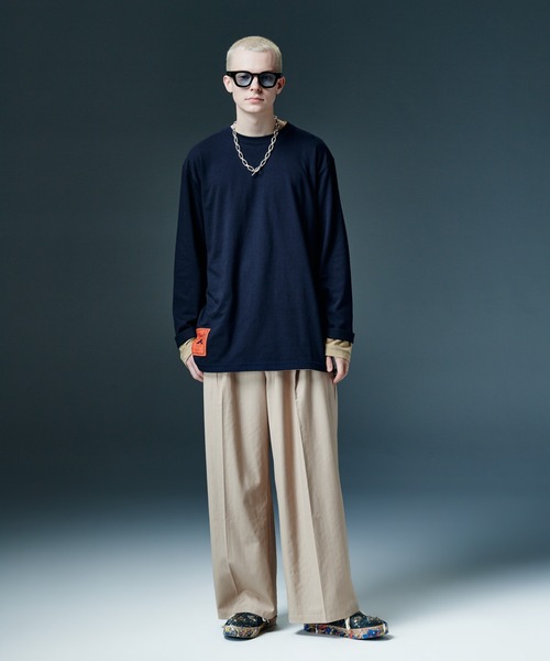 glamb(グラム)の「Staple Reversible Cutsew / ステープルリバーシブルカットソー(Tシャツ/カットソー・メンズ・ブルー/ホワイト/ネイビー・L/M/S)」の19枚目の写真
