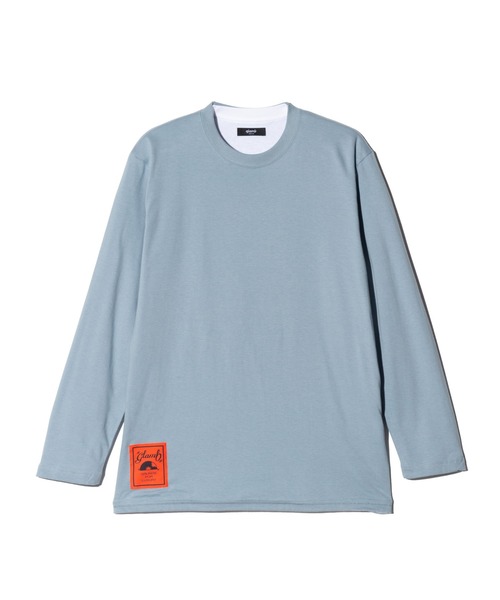 glamb(グラム)の「Staple Reversible Cutsew / ステープルリバーシブルカットソー(Tシャツ/カットソー・メンズ・ブルー/ホワイト/ネイビー・L/M/S)」の5枚目の写真