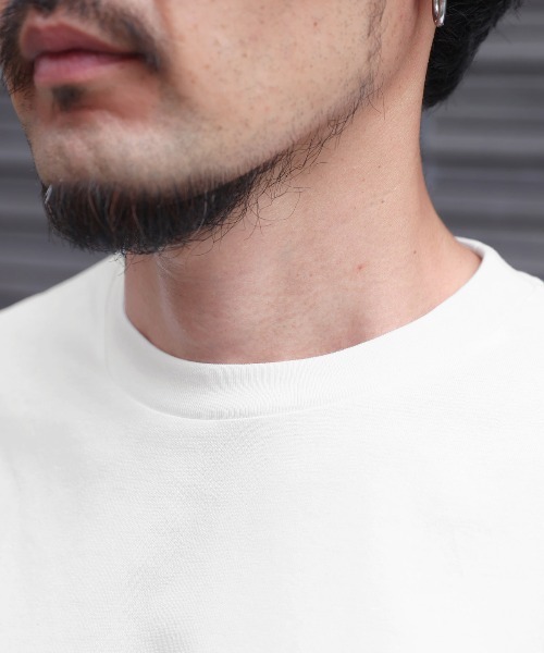 LUXSTYLE(ラグスタイル)の「接触冷感ハートTシャツ(Tシャツ/カットソー・メンズ・オフホワイト/ブラック・L/M)」の12枚目の写真